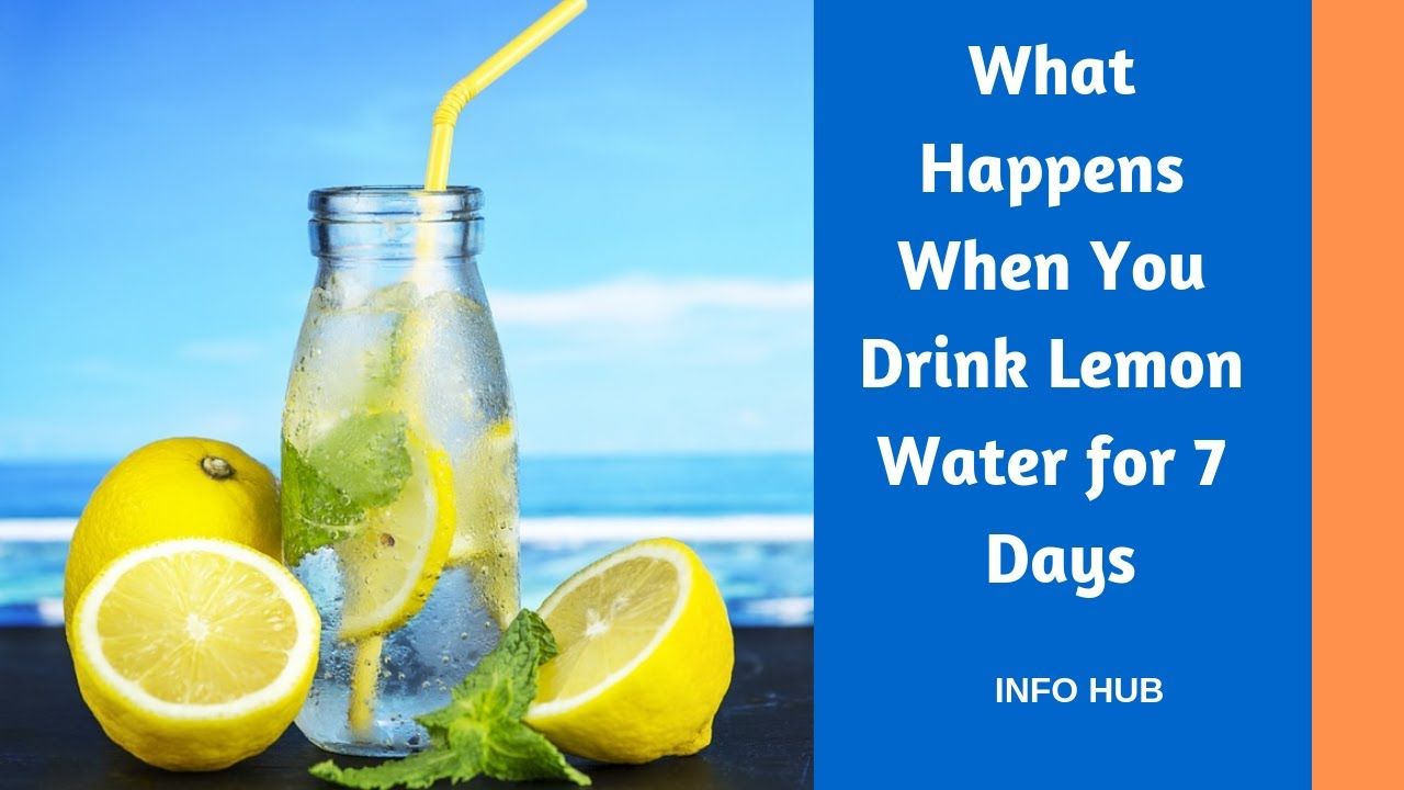 What happens when you drink lemon water for seven days.